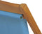 vidaXL - Ligstoel - 56x105x96 - cm - teakhout - blauw