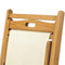 vidaXL - Ligstoel - 56x105x96 - cm - teakhout - crème