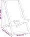 vidaXL - Ligstoel - 56x105x96 - cm - teakhout - crème
