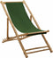 vidaXL - Ligstoel - bamboe - en - canvas - groen