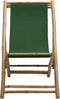 vidaXL - Ligstoel - bamboe - en - canvas - groen