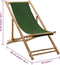 vidaXL - Ligstoel - bamboe - en - canvas - groen