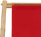 vidaXL - Ligstoel - bamboe - en - canvas - rood