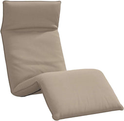 vidaXL - Ligstoel - inklapbaar - 175x54x8,5 - cm - oxford - stof - taupe