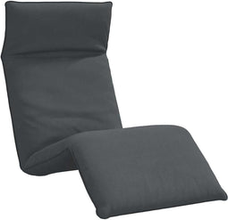 vidaXL - Ligstoel - inklapbaar - 175x54x8,5 - cm - Oxford - stof - antracietkleurig