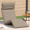 vidaXL - Ligstoel - inklapbaar - 175x54x8,5 - cm - oxford - stof - taupe
