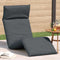 vidaXL - Ligstoel - inklapbaar - 175x54x8,5 - cm - Oxford - stof - antracietkleurig
