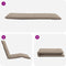 vidaXL - Ligstoel - inklapbaar - 175x54x8,5 - cm - oxford - stof - taupe