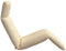 vidaXL - Ligstoel - inklapbaar - 175x54x8,5 - cm - Oxford - stof - beige