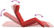 vidaXL - Ligstoel - inklapbaar - 175x54x8,5 - cm - oxford - stof - rood