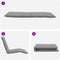 vidaXL - Ligstoel - inklapbaar - 175x54x8,5 - cm - Oxford - stof - grijs