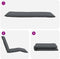 vidaXL - Ligstoel - inklapbaar - 175x54x8,5 - cm - Oxford - stof - antracietkleurig