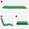 vidaXL - Ligstoel - inklapbaar - 175x54x8,5 - cm - oxford - stof - groen
