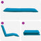 vidaXL - Ligstoel - inklapbaar - 175x54x8,5 - cm - oxford - stof - lichtblauw