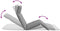 vidaXL - Ligstoel - inklapbaar - 175x54x8,5 - cm - Oxford - stof - grijs