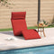 vidaXL - Ligstoel - inklapbaar - 175x54x8,5 - cm - oxford - stof - rood