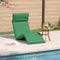 vidaXL - Ligstoel - inklapbaar - 175x54x8,5 - cm - oxford - stof - groen