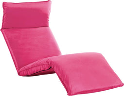vidaXL - Ligstoel - inklapbaar - oxford - stof - roze