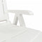 vidaXL - Ligstoel - kunststof - wit
