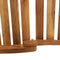vidaXL - Ligstoel - met - crèmekleurige - kussens - massief - eiken - acacia