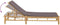 vidaXL - Ligstoel - met - kussens - 55x199x30 - cm - bamboe
