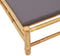 vidaXL - Ligstoel - met - kussens - 55x199x30 - cm - bamboe