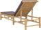 vidaXL - Ligstoel - met - kussens - 55x199x30 - cm - bamboe