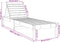 vidaXL - Ligstoelen - 2 - st - 199,5x60x74 - cm - massief - grenenhout