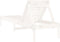 vidaXL - Ligstoelen - 2 - st - 199,5x60x74 - cm - massief - grenenhout - wit