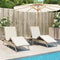 vidaXL - Ligstoelen - 2 - st - met - tafel - poly - rattan - beige
