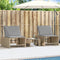vidaXL - Ligstoelen - 2 - st - met - tafel - poly - rattan - beige