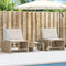 vidaXL - Ligstoelen - 2 - st - met - tafel - poly - rattan - beige