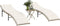vidaXL - Ligstoelen - 2 - st - met - tafel - poly - rattan - beige