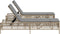 vidaXL - Ligstoelen - 2 - st - met - tafel - poly - rattan - beige
