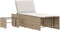 vidaXL - Ligstoelen - 2 - st - met - tafel - poly - rattan - beige