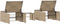 vidaXL - Ligstoelen - 2 - st - met - tafel - poly - rattan - beige