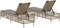 vidaXL - Ligstoelen - 2 - st - met - tafel - poly - rattan - beige