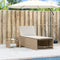 vidaXL - Ligstoelen - 2 - st - met - tafel - poly - rattan - beige