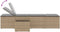 vidaXL - Ligstoelen - 2 - st - met - tafel - poly - rattan - beige