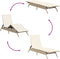 vidaXL - Ligstoelen - 2 - st - met - tafel - poly - rattan - beige
