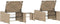 vidaXL - Ligstoelen - 2 - st - met - tafel - poly - rattan - beige