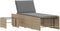 vidaXL - Ligstoelen - 2 - st - met - tafel - poly - rattan - beige