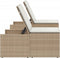 vidaXL - Ligstoelen - 2 - st - met - tafel - poly - rattan - beige