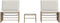 vidaXL - Ligstoelen - 2 - st - met - tafel - poly - rattan - beige