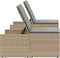 vidaXL - Ligstoelen - 2 - st - met - tafel - poly - rattan - beige