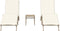 vidaXL - Ligstoelen - 2 - st - met - tafel - poly - rattan - beige