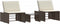 vidaXL - Ligstoelen - 2 - st - met - tafel - poly - rattan - bruin