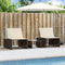 vidaXL - Ligstoelen - 2 - st - met - tafel - poly - rattan - bruin