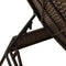 vidaXL - Ligstoelen - 2 - st - met - tafel - poly - rattan - bruin - (alleen - VS)