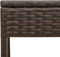 vidaXL - Ligstoelen - 2 - st - met - tafel - poly - rattan - bruin